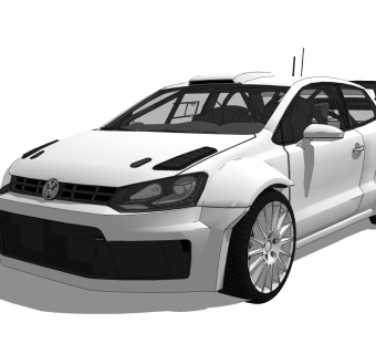 超精细汽车模型 大众 VW Polo V Typ 6R